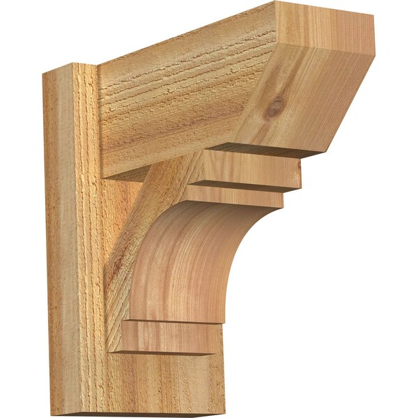 Ekena Millwork Merced Slat Rough Sawn Outlooker, Western Red Cedar, 6"W x 12"D x 12"H OUT06X12X12MRC06RWR - main
